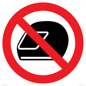 P920 Prohibition: No motorcycle helmets